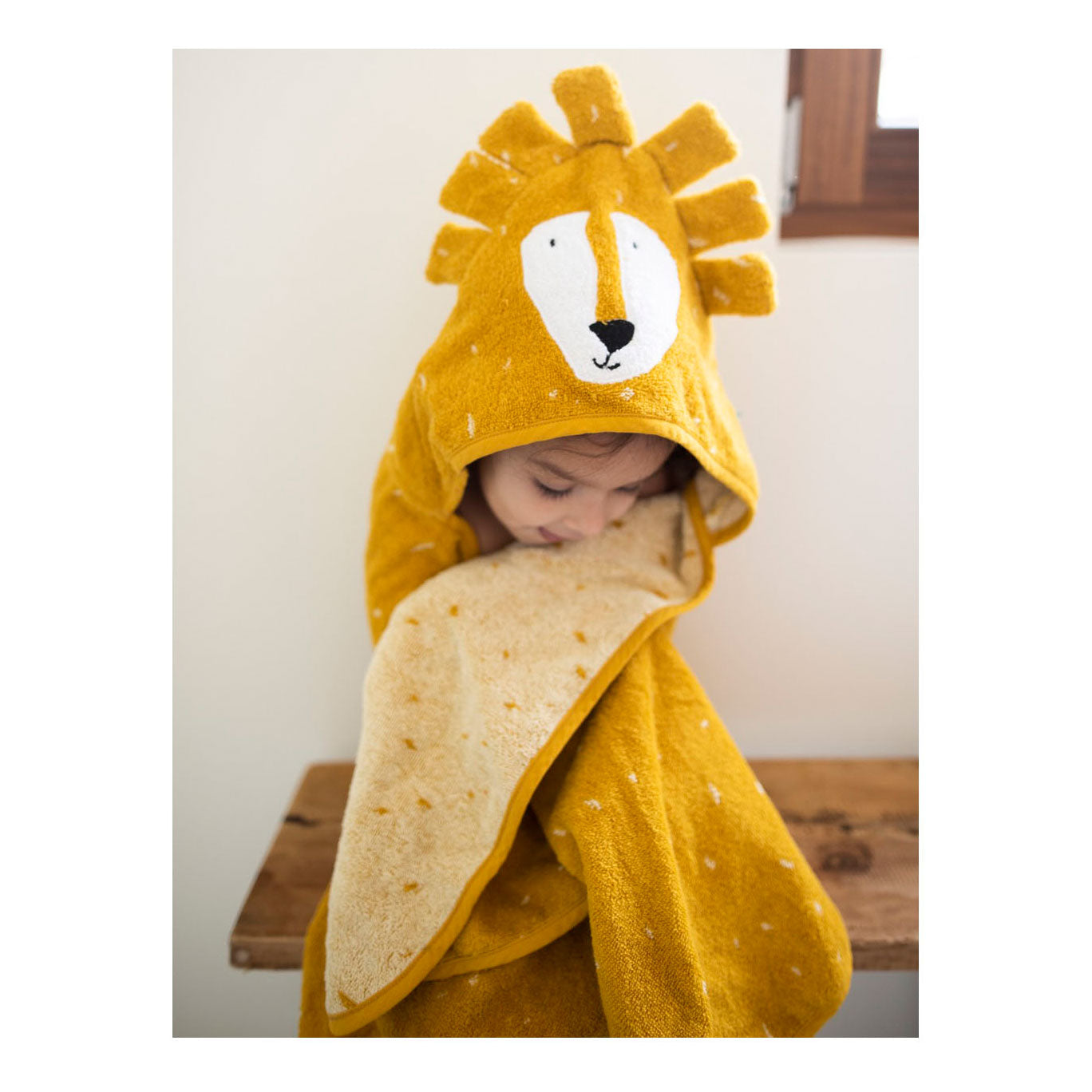 Trixie Badcape Meneer Leeuw, 75x75cm