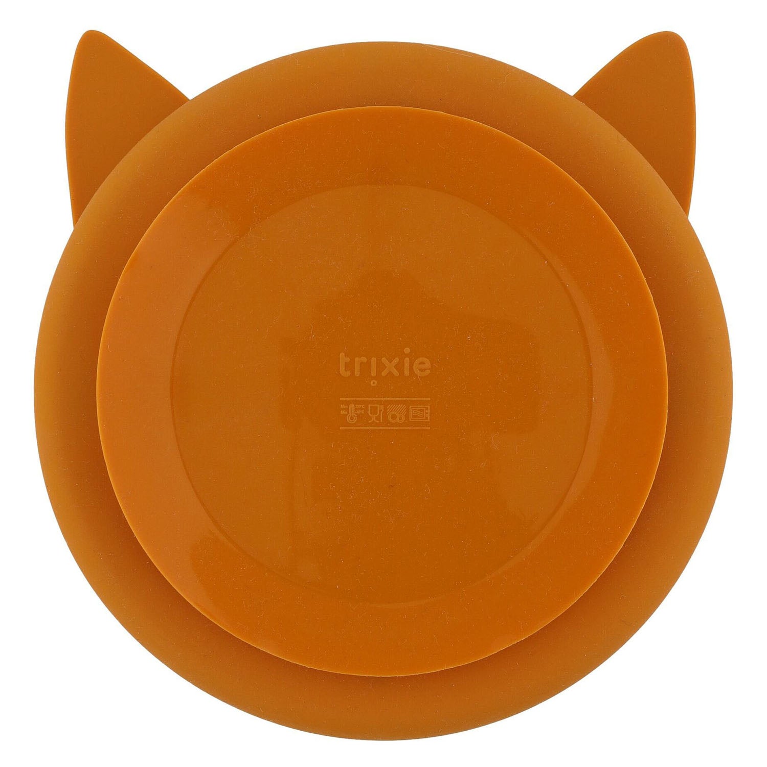 Trixie siliconen bord met borsts en zuignap - mr. vos