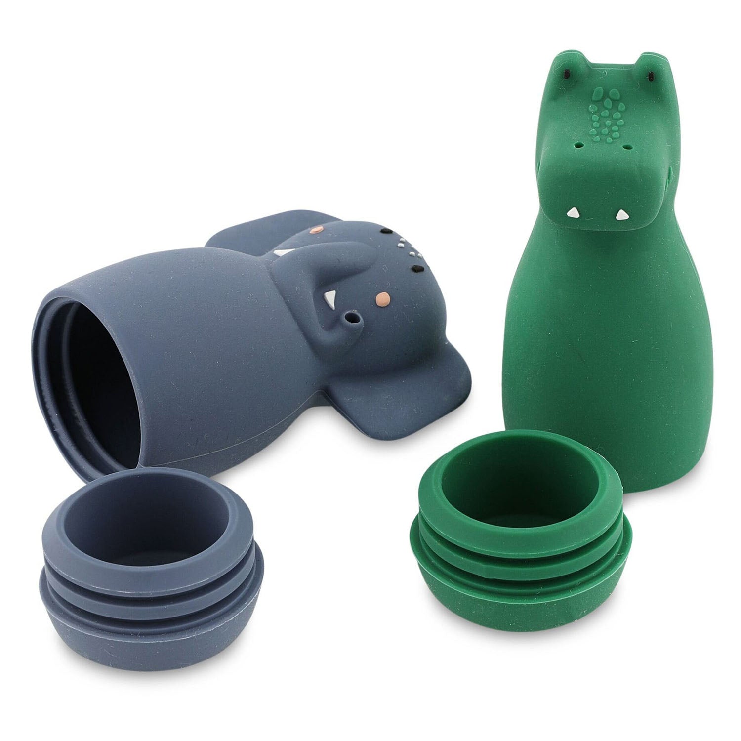 Trixie badspeelgoed squeezy dieren - mevrouw olifant meneer krokodil