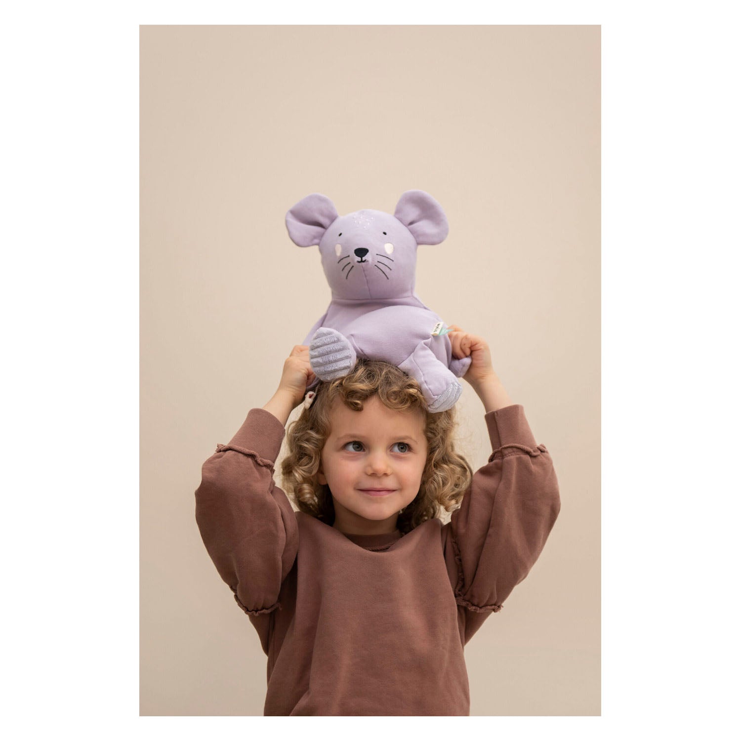 Trixie knuffel pluche groot - mevr. muis