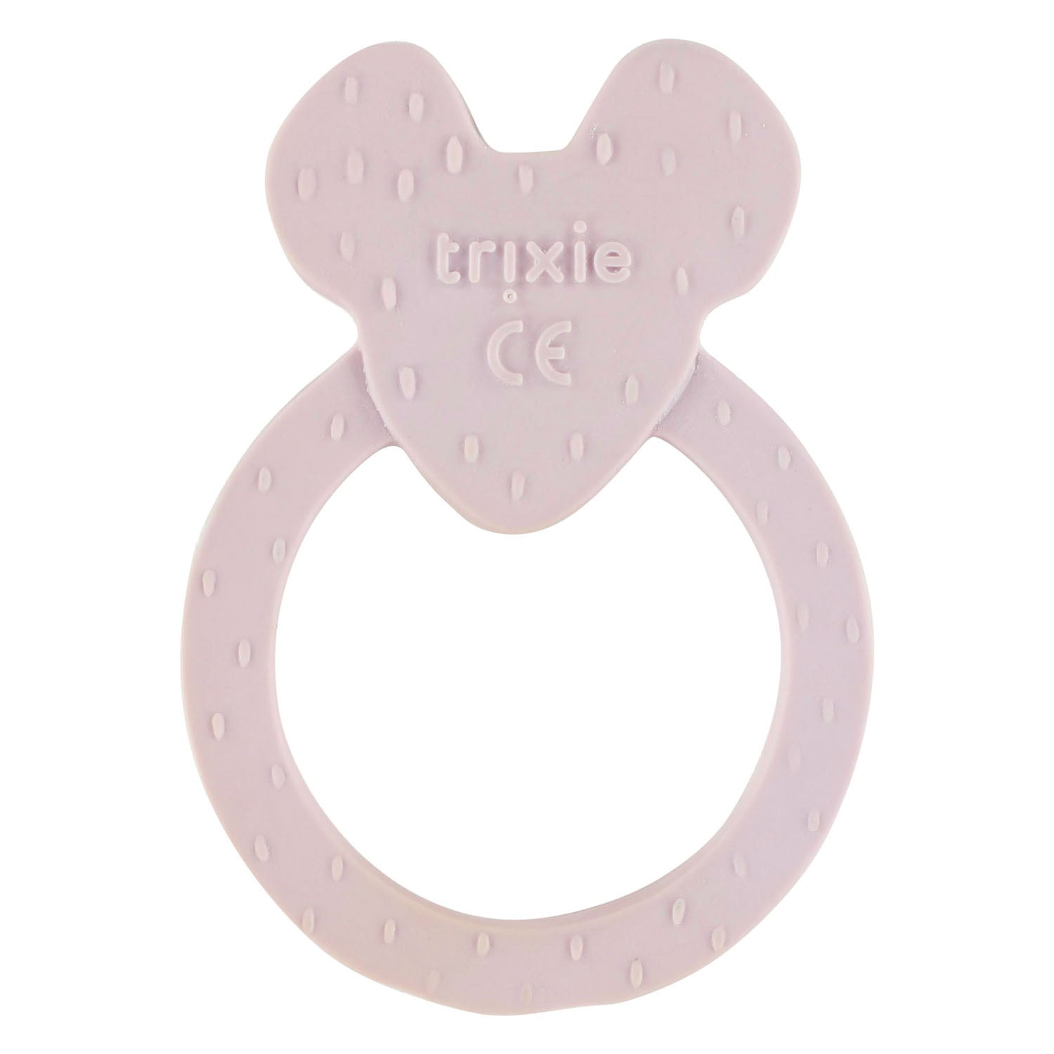 Trixie natuurlijk rubber ronde bijtring - mevr. muis