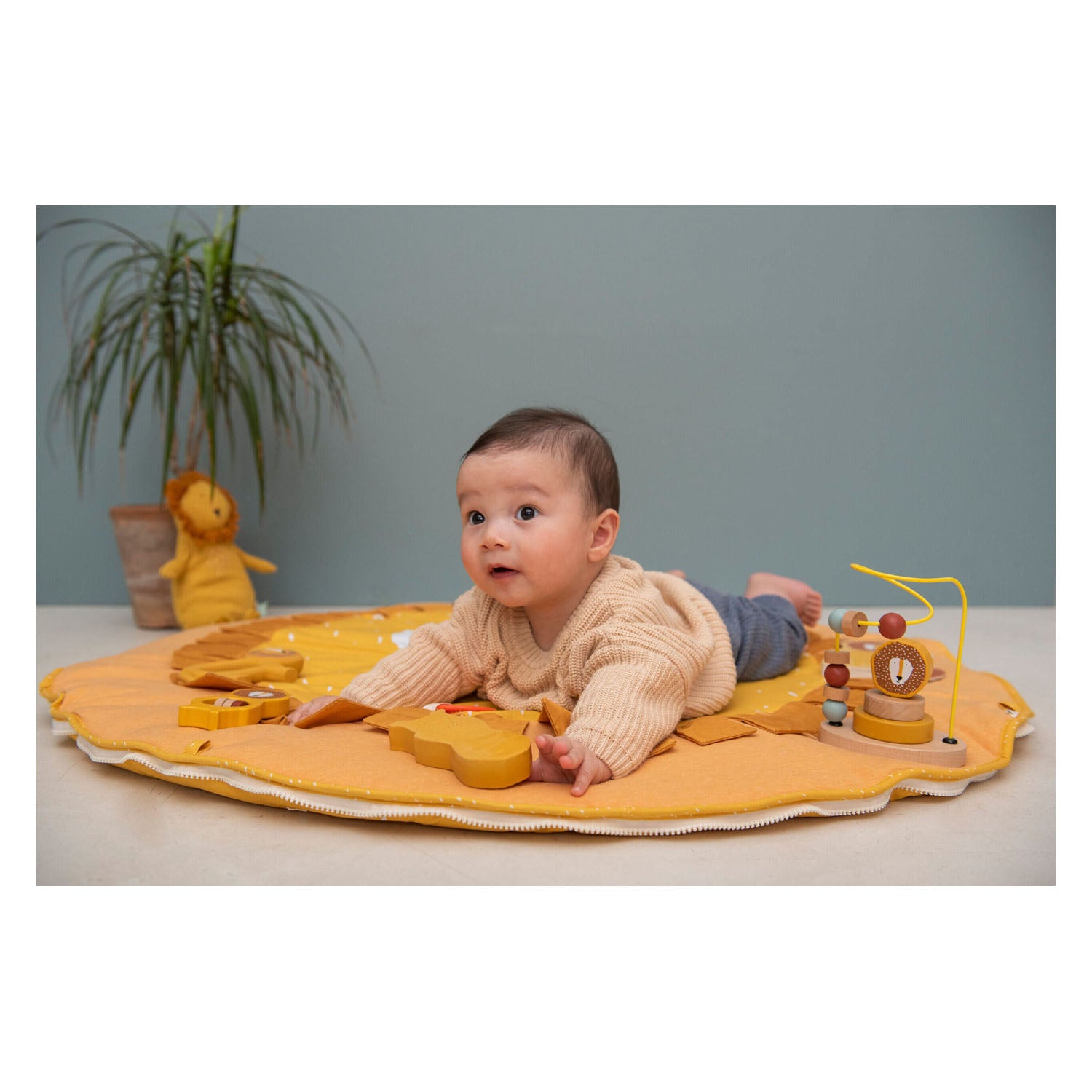 Trixie activiteiten speelmat - dhr. leeuw