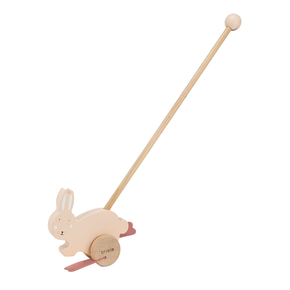 Trixie houten duwfiguur - mevr. konijn
