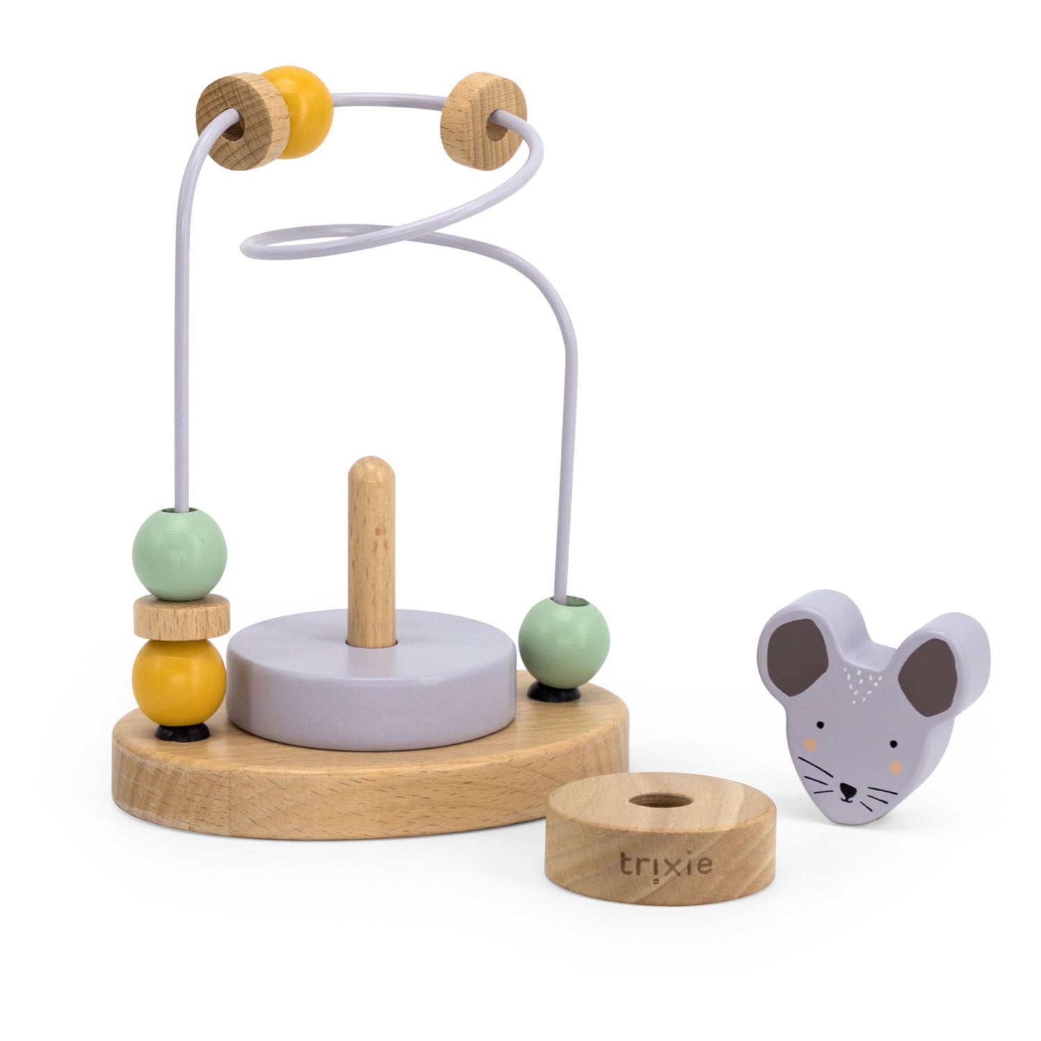 Trixie houten motoriekspiraal - mevr. muis
