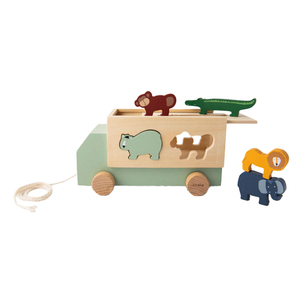 Trixie houten vormentoof dierentruck, 6dlg.