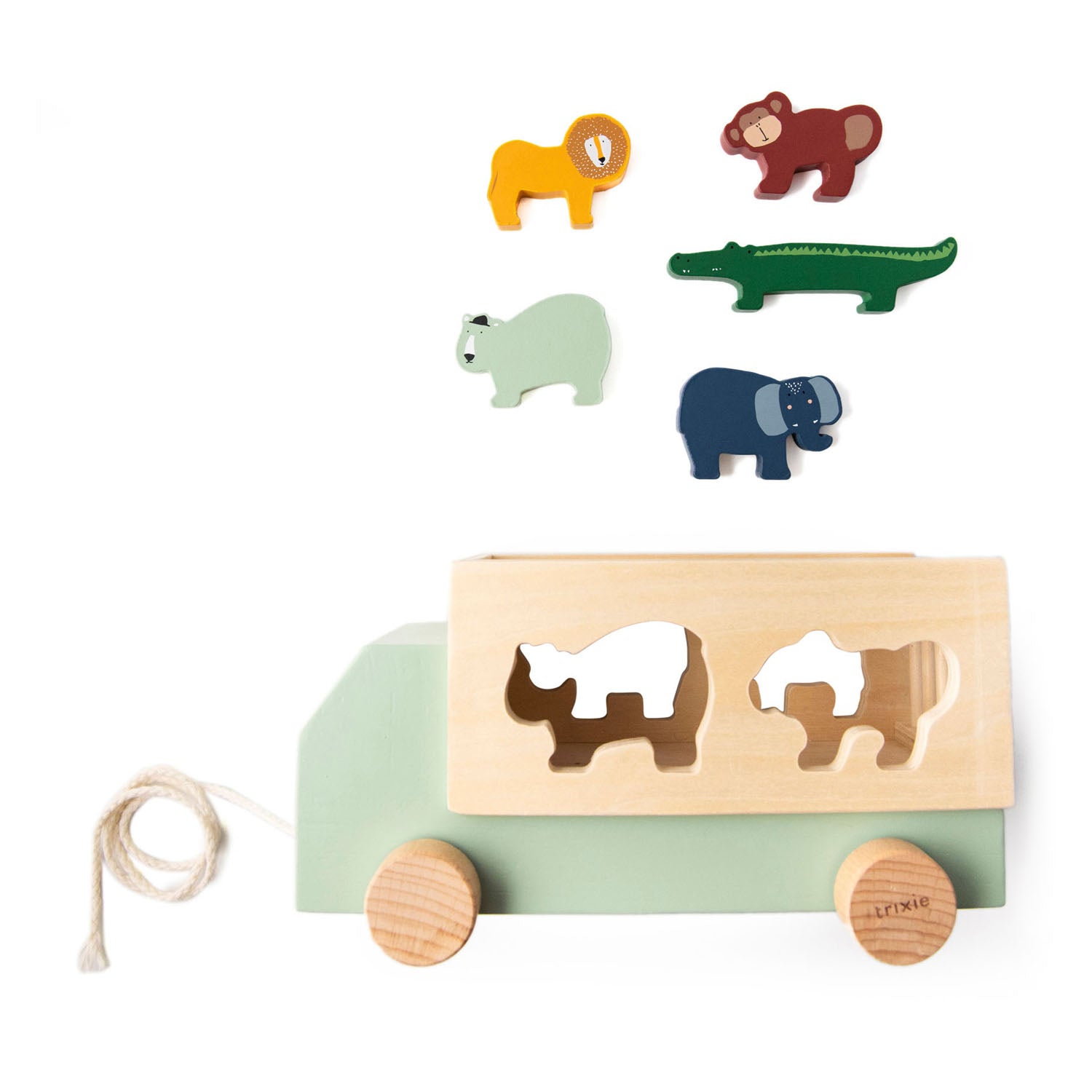 Trixie houten vormentoof dierentruck, 6dlg.