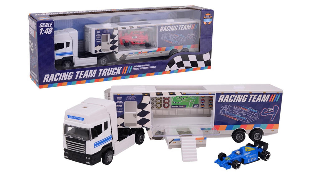 Johntoy john toy racing team truck schaal 1:48 37x7x12,5cm