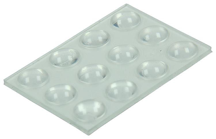 Mack 1047660 - geluidsdemper zelfklevend transparant ø 8 mm 12 st pcs | 12 stuks