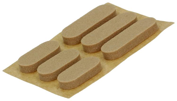 Mack 1047669 - geluidsdemper zelfklevend bruin 16 + 22x7 mm 24 st pcs | 12 stuks