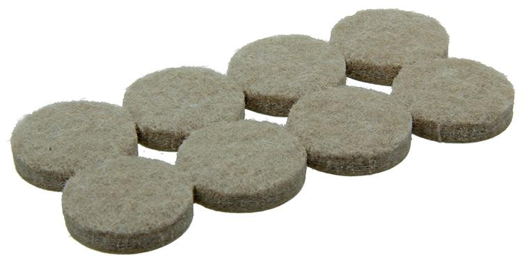Mack 1047684 - super-vilt zelfklevend beige ø 22 mm 16 st pcs | 12 stuks