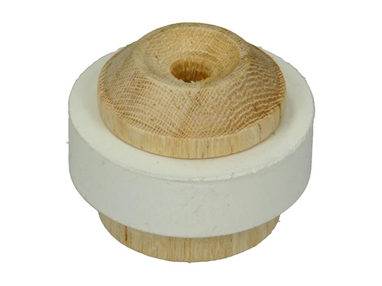 Mack 1047644 - deurstop met rubber hout ø 35 mm 1 st pc | 6 stuks