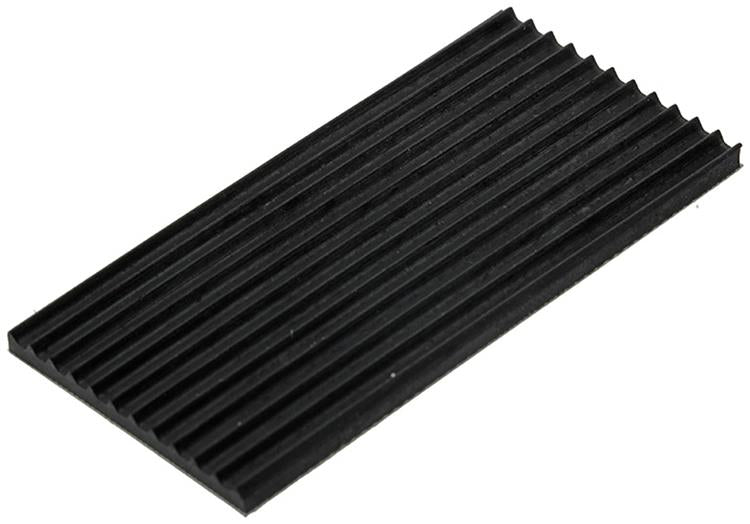 Mack 1048769 - schokdempend rubber zwart 35 x 70 mm 4 st pcs | 6 stuks