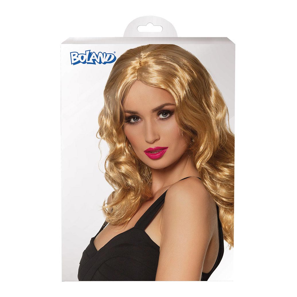 Boland pruik beroemdheid blond