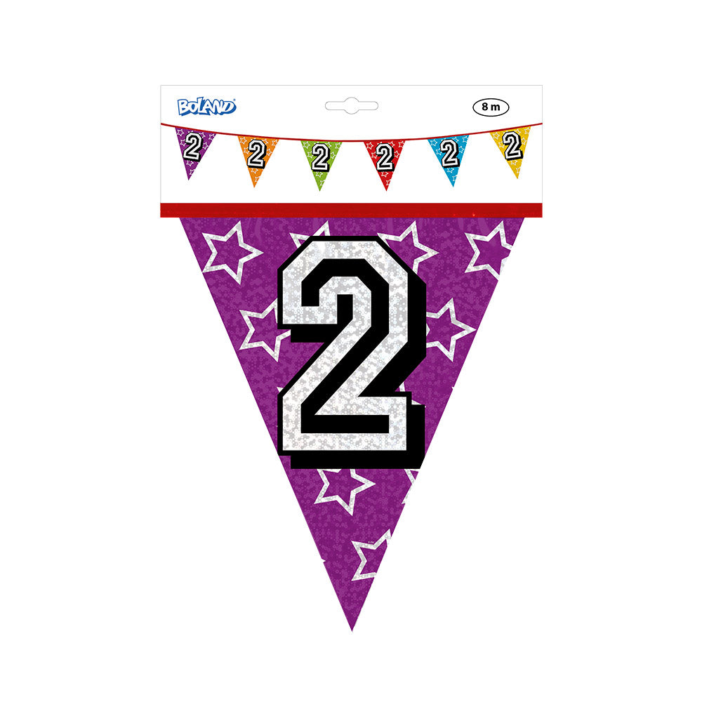 Vlaggenlijn - 2 jaar, 8mtr.