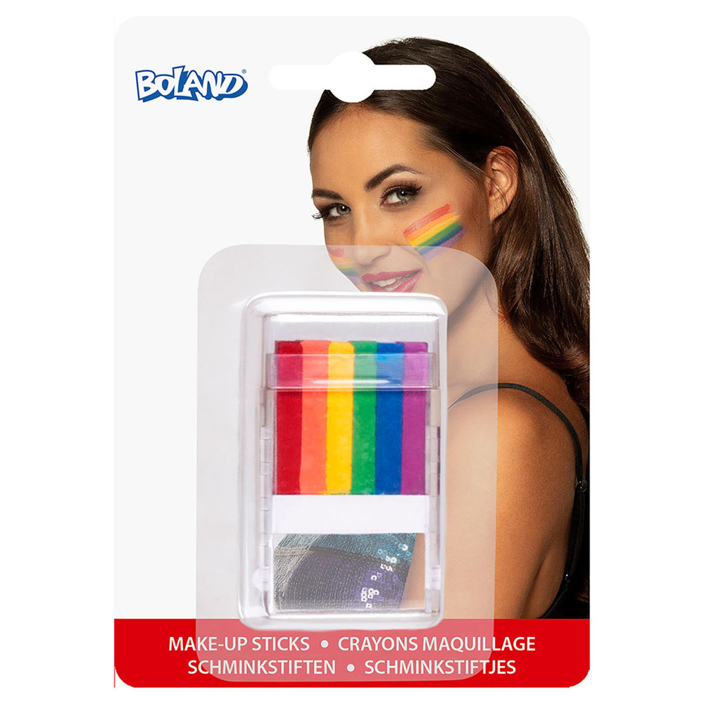 Boland schminksticks regenboog