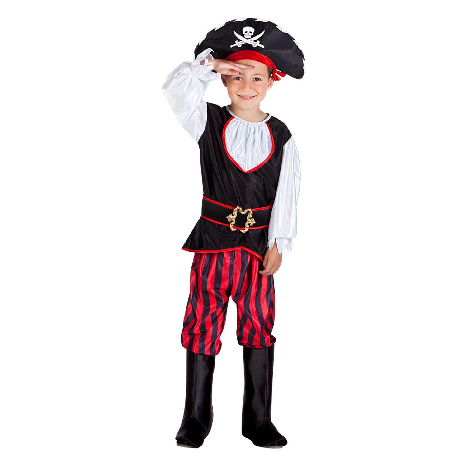 Boland kinderkostuum piraat tom, 7-9 jaar