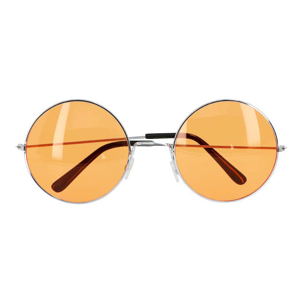 Boland partybril hippie xl oranje