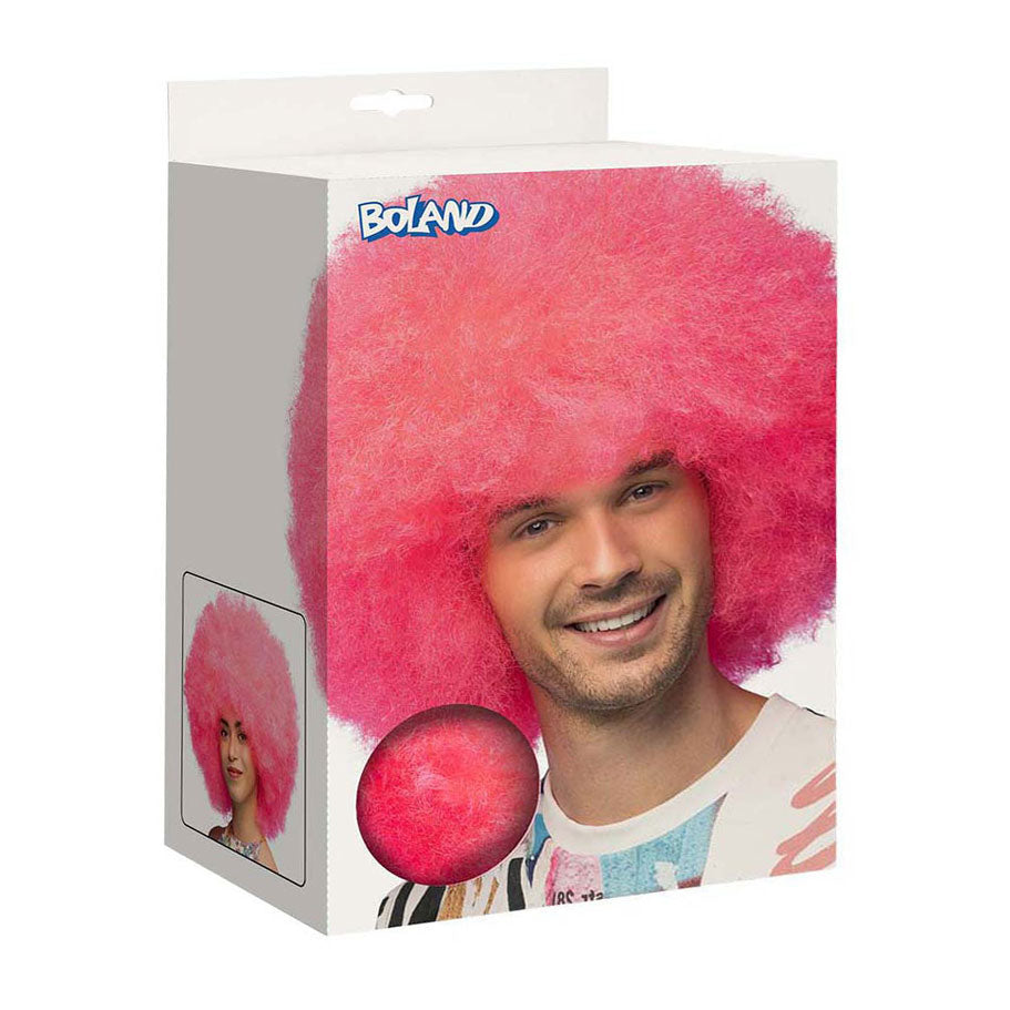 Boland pruik suiker neon roze