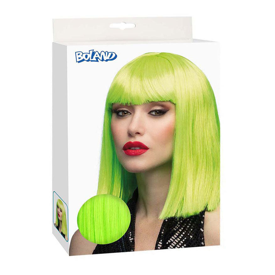 Boland pruik dans neon groen