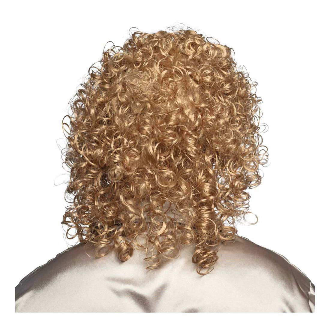 Boland pruik met bril