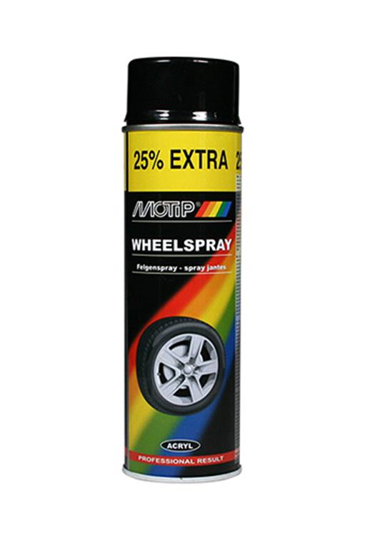 Motip 1051367 - velgenlak zwart glans spuitbus 500 ml | 1 stuks