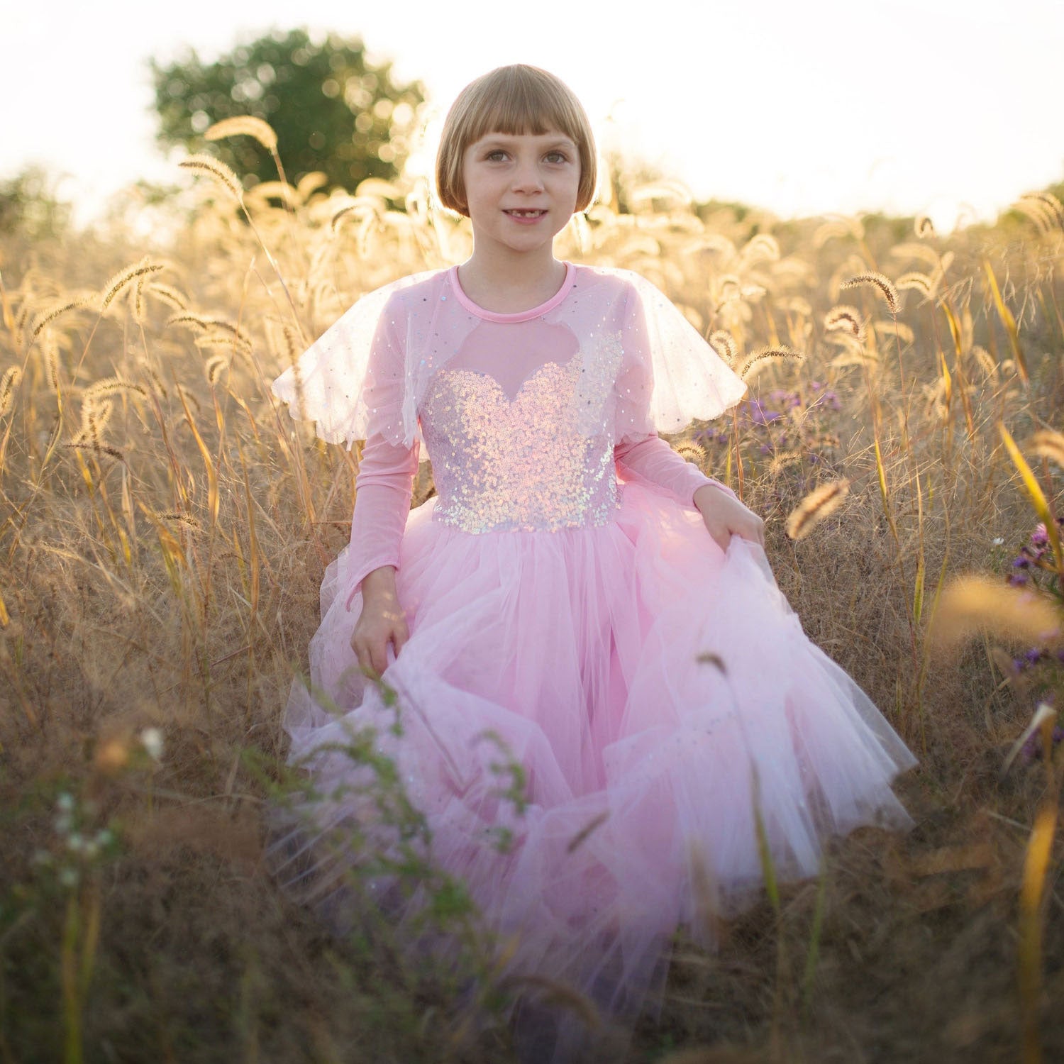 Great pretenders verkleedjurk prinses roze elegant, 7-8 jaar