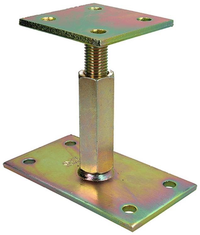 1056486 - paalhouder in hoogte verstelb.90 x 160 - 90 hoogte 100-170mm | 1 stuks