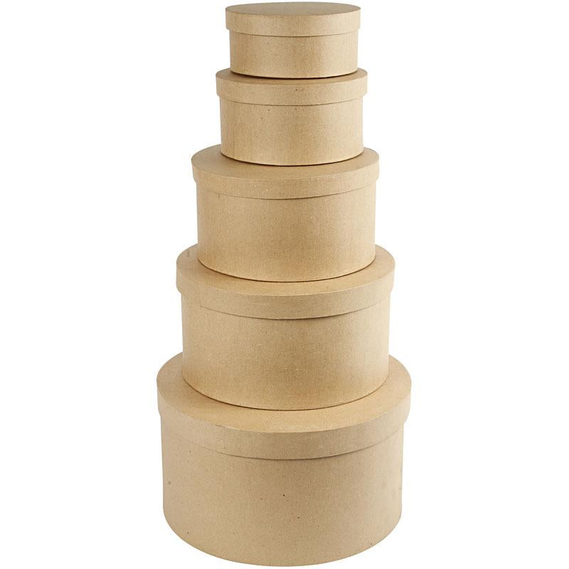 Creativ company https: www.cchobby.nl ronde-hoedendozen-h-8-10-13-15-19-cm-d-16-5-18-5-24-28-5-35-5-cm-5-stuk-1-set