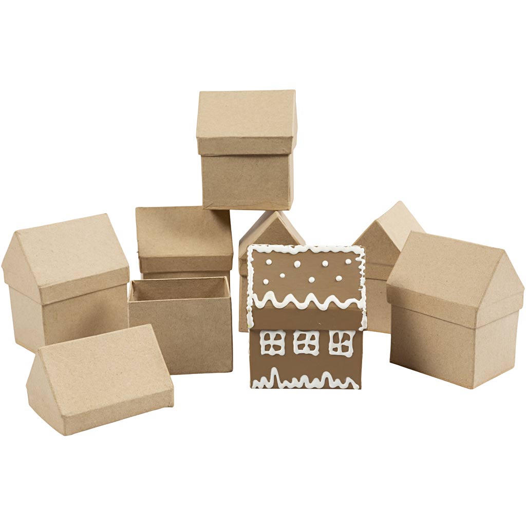 Huizen Papier-maché, 20st.