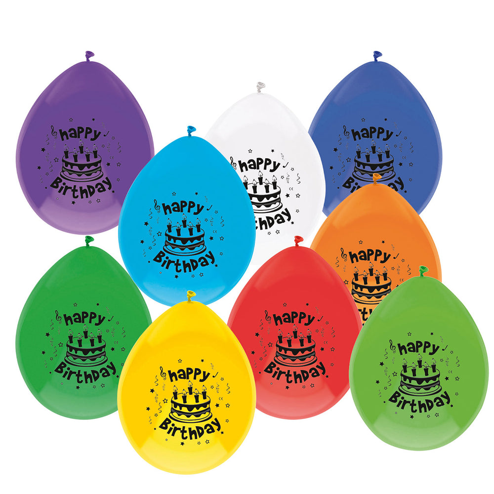 Haza whitebeard balloons happy birthday, 10 pc.
