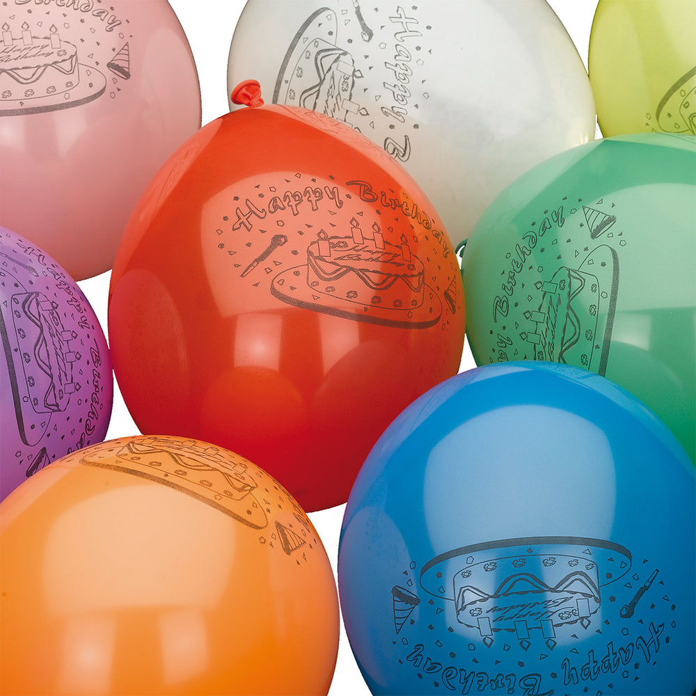 Haza whitebeard balloons happy birthday, 10 pc.