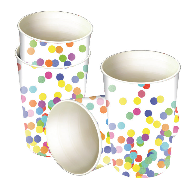 Haza Whitebeard cups confetti, 8 pcs.