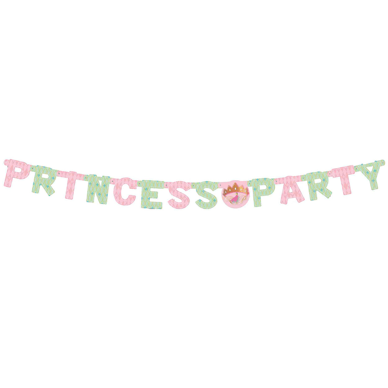 Haza witbaard letterguirlande prinsessenfeest