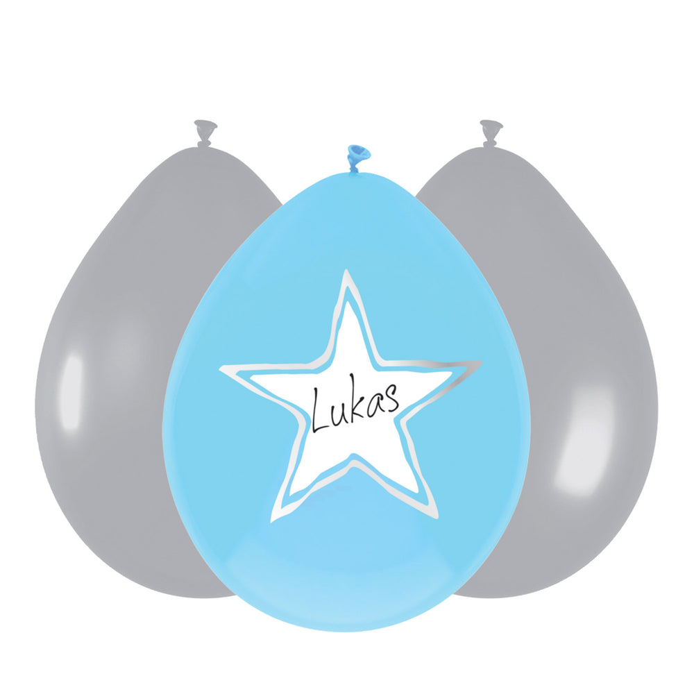 Haza Whitebeard balloons baby boy, 6 pcs.