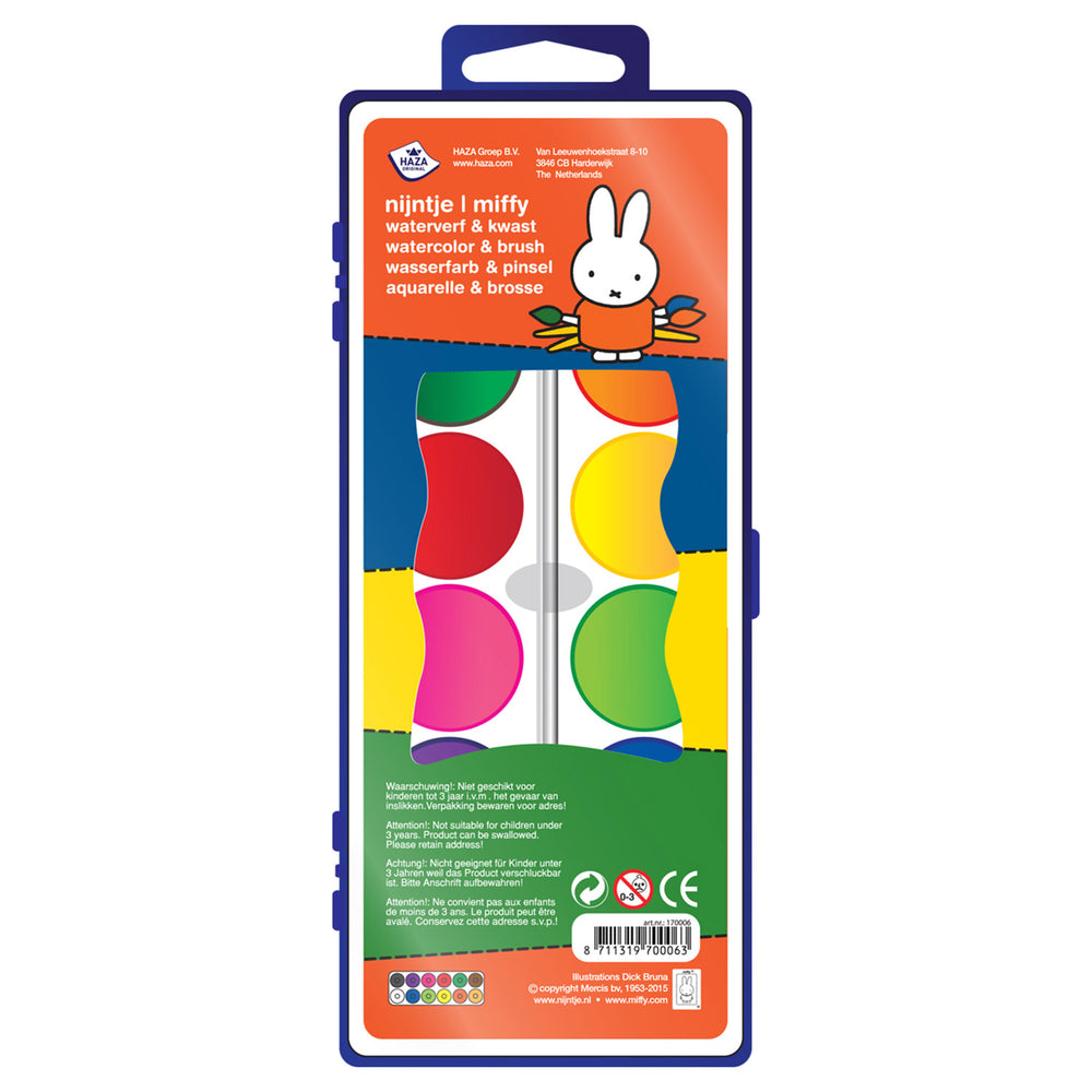 Haza whitebeard watercolour palette Miffy