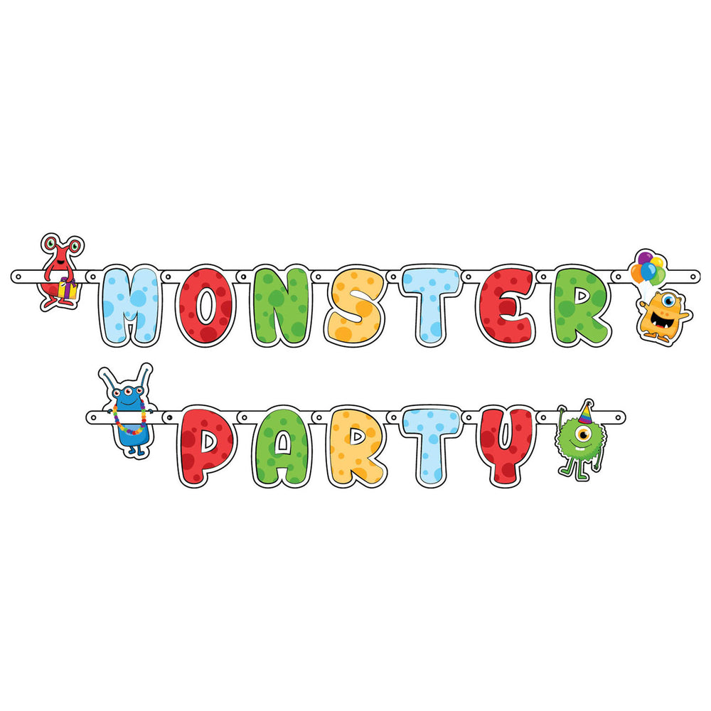 Haza Witbaard Letter Bunting Monster Party