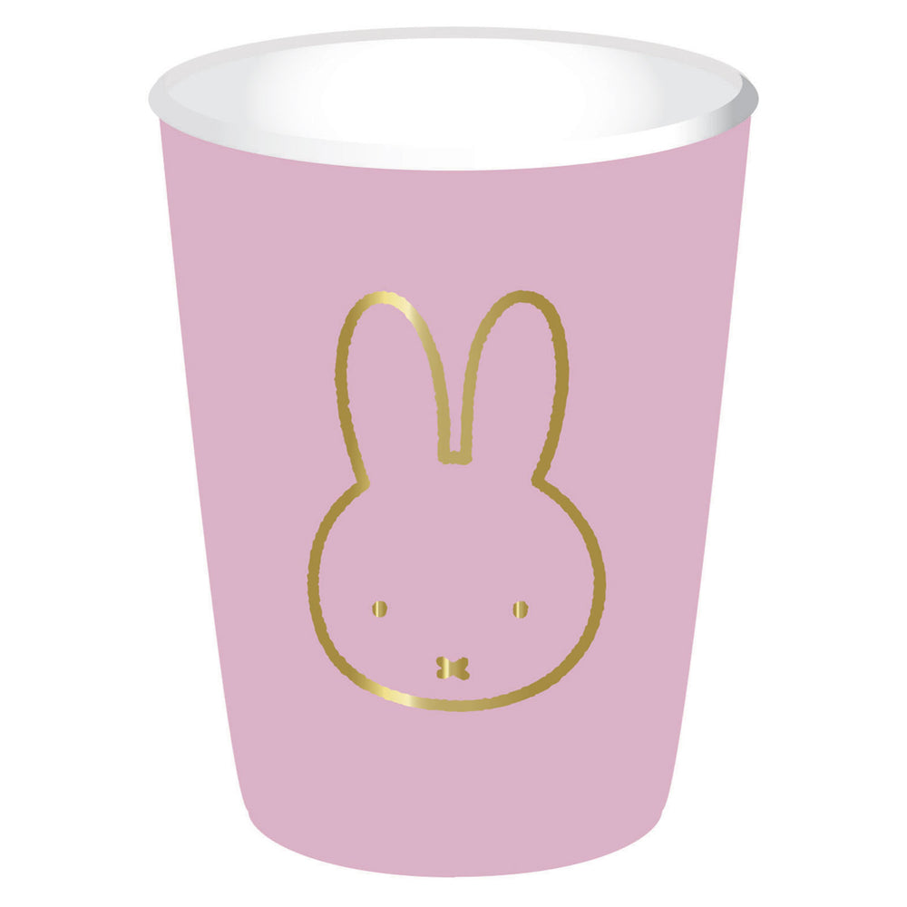 Haza Miffy plastic cups pink, 8pcs.