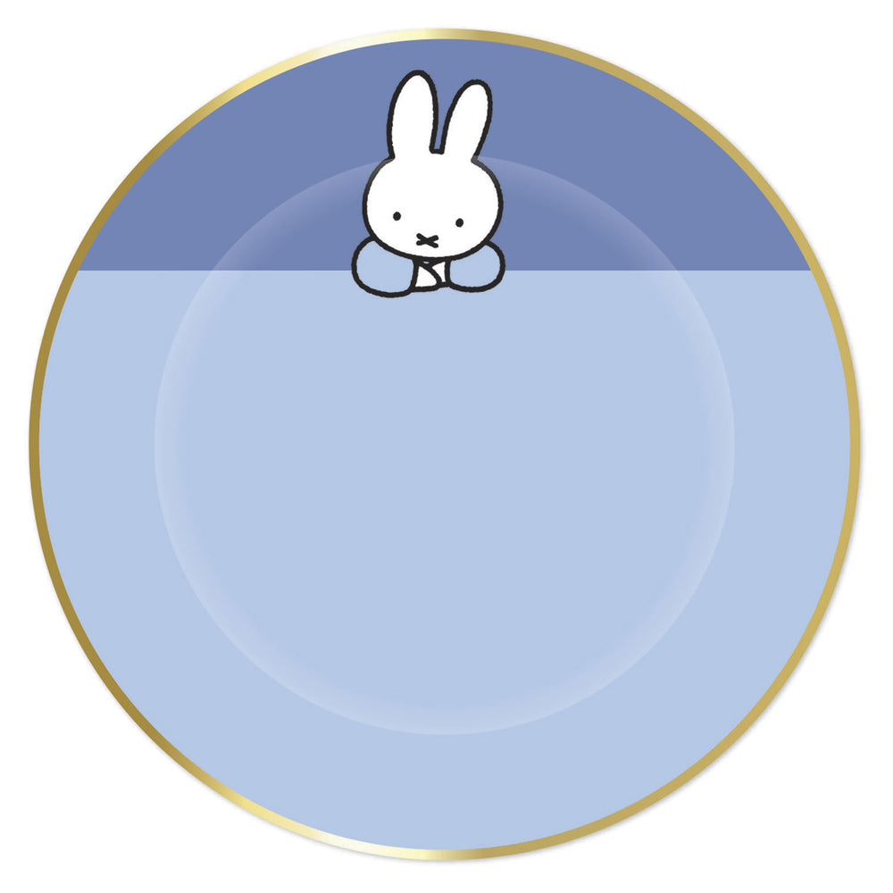 Haza whitebeard plates miffy blue, 8pcs.