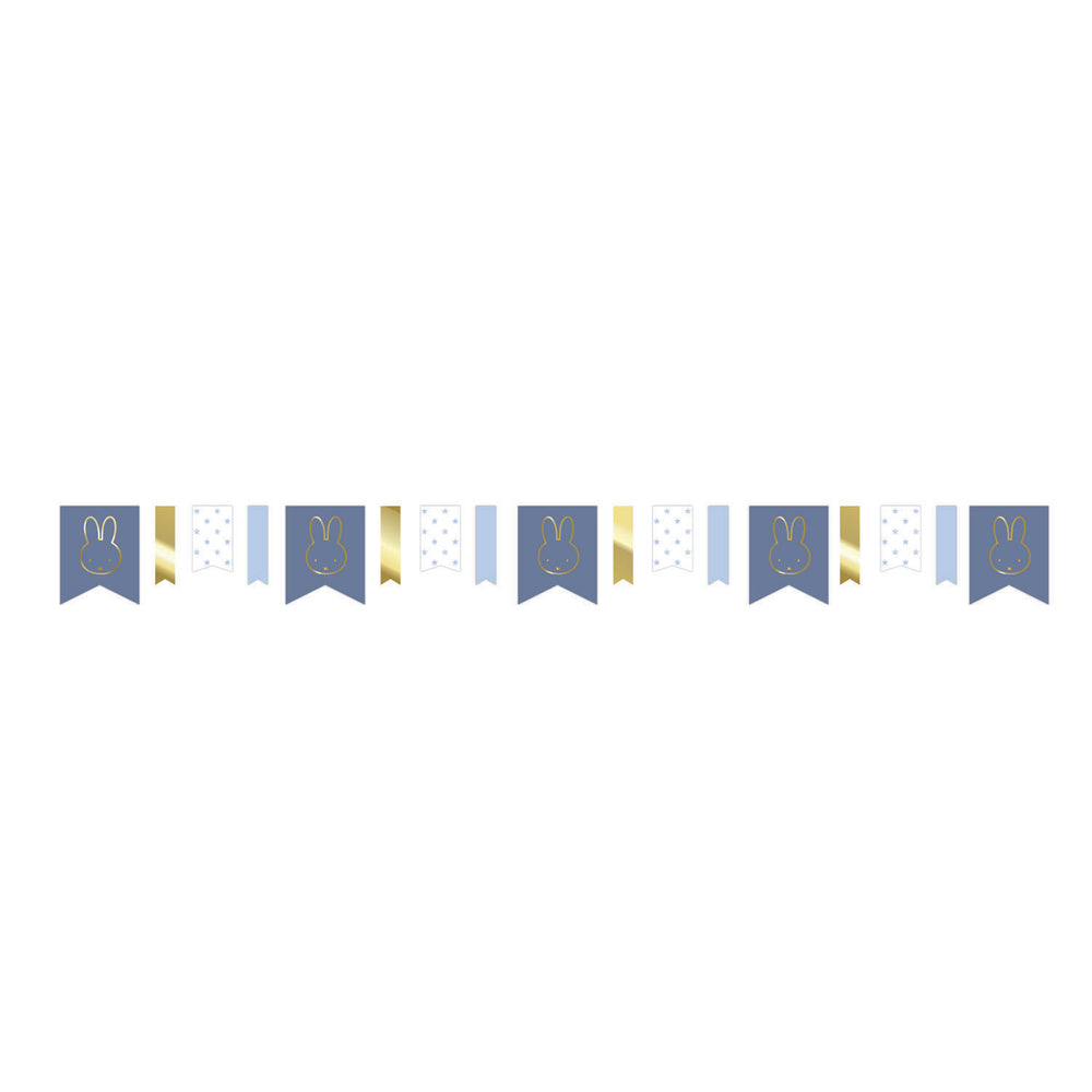 Haza white beard rabbit garland blue, 4 mtr.