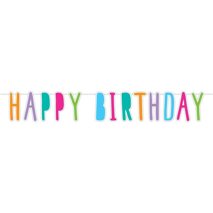 Haza whitebeard letter banner happy birthday, 6m.