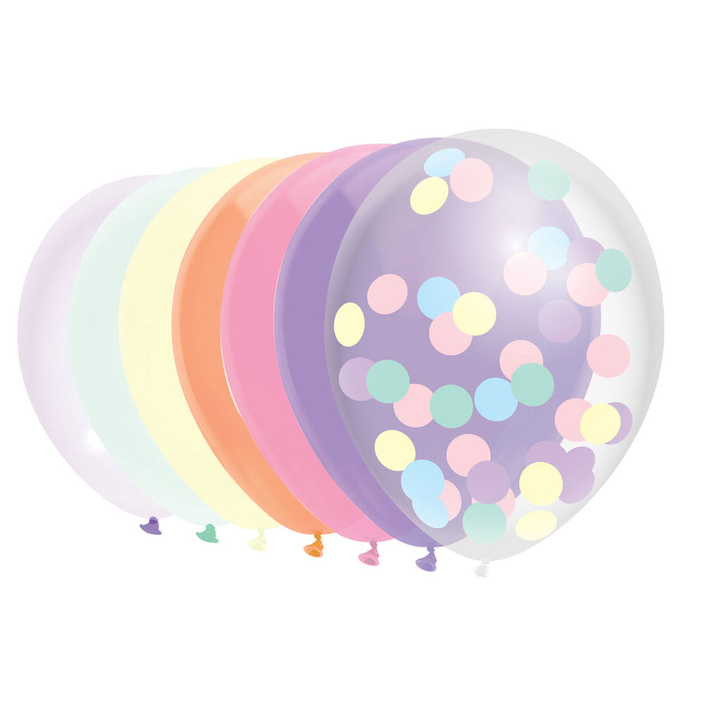 Haza Whitebeard balloons pastel, 10 pc.