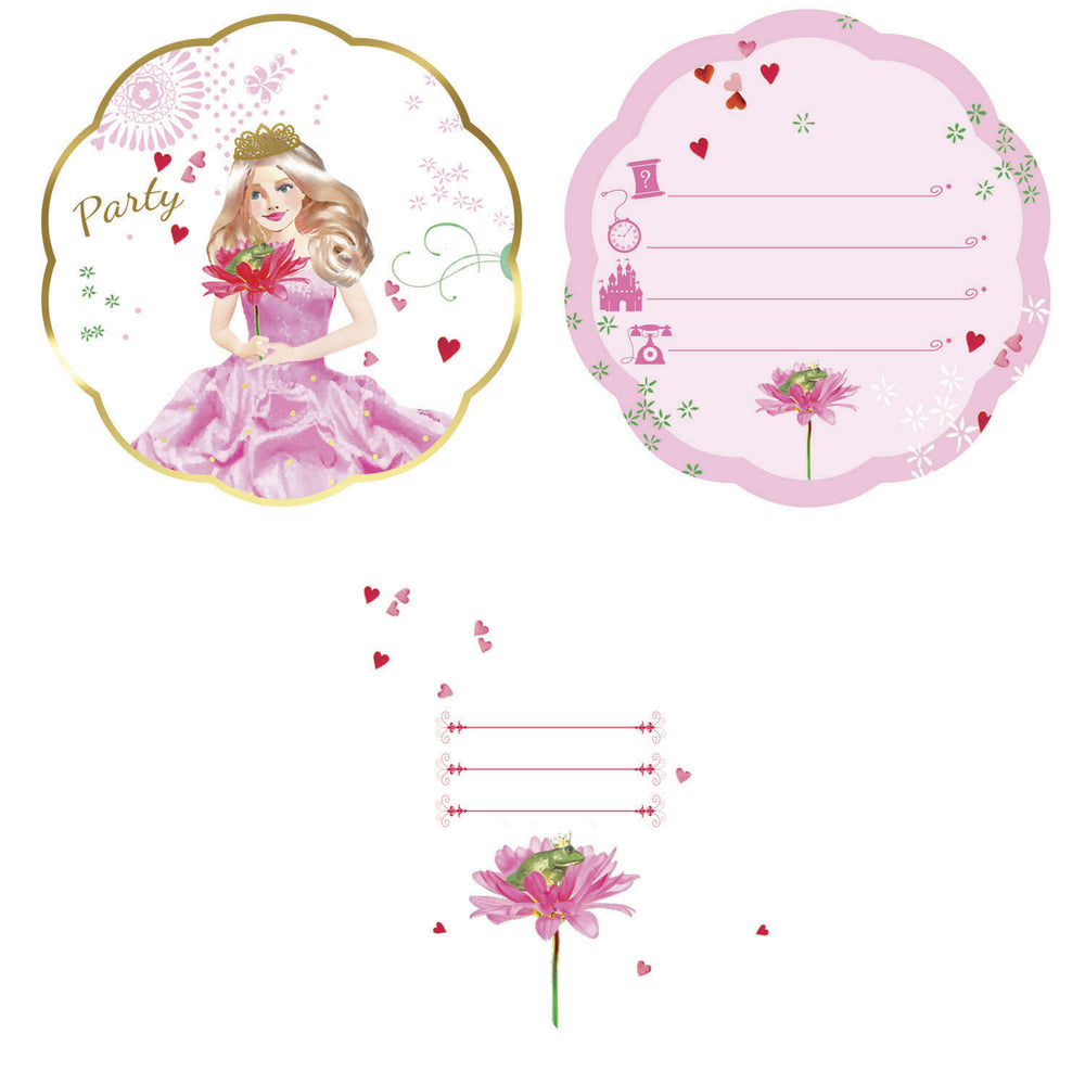 6 Princess Haza Witbaard invitations.