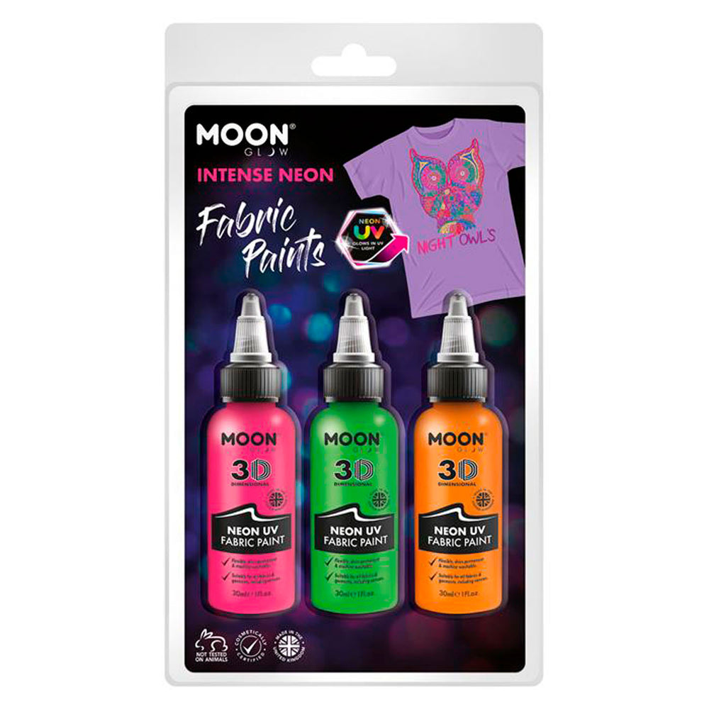 Haza Witbaard textile dye neon 3x30ml - orange, green, pink