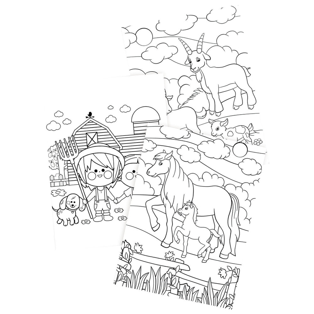 Haza Whitebeard coloring book farm