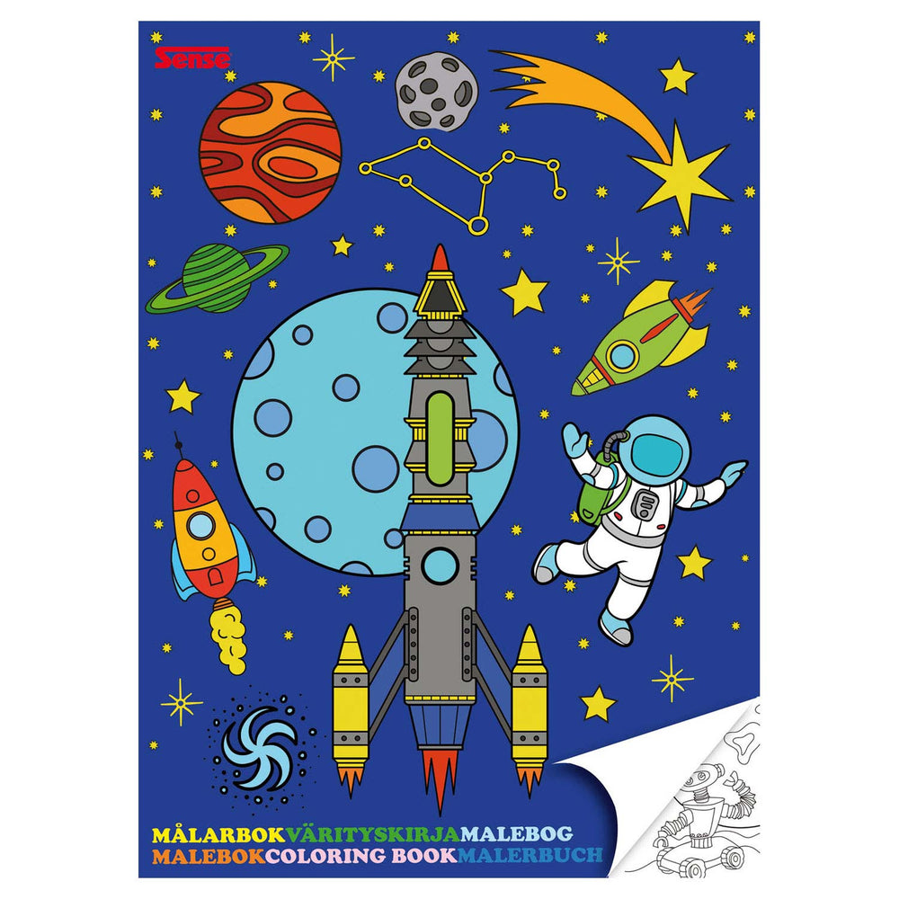 Haza Whitebeard coloring book space