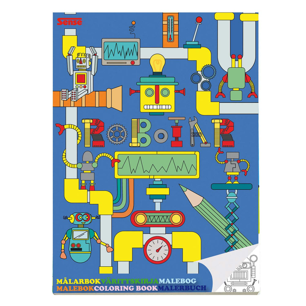 Haza whitebeard coloring book robot