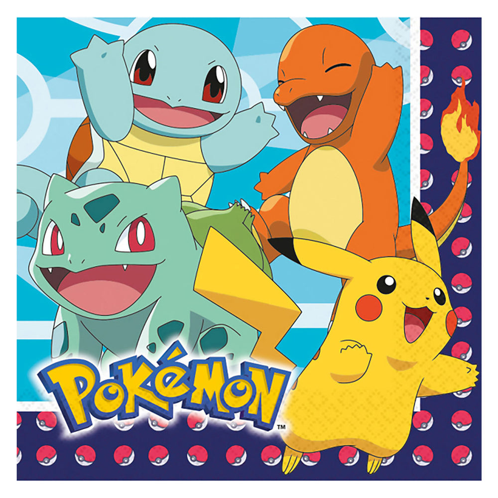Haza Witbaard Pokémon Napkins, 16 pcs.