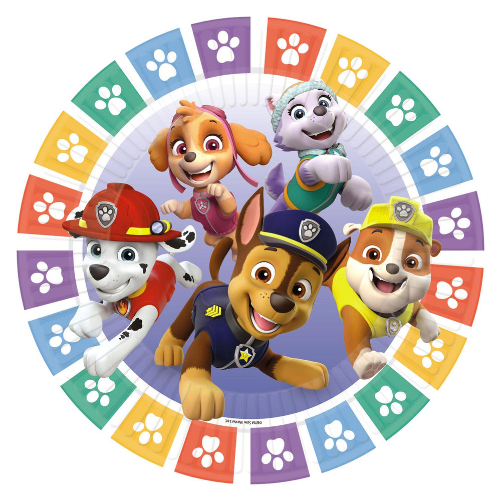 Haza Whitebeard Paw Patrol plates, 8ct.