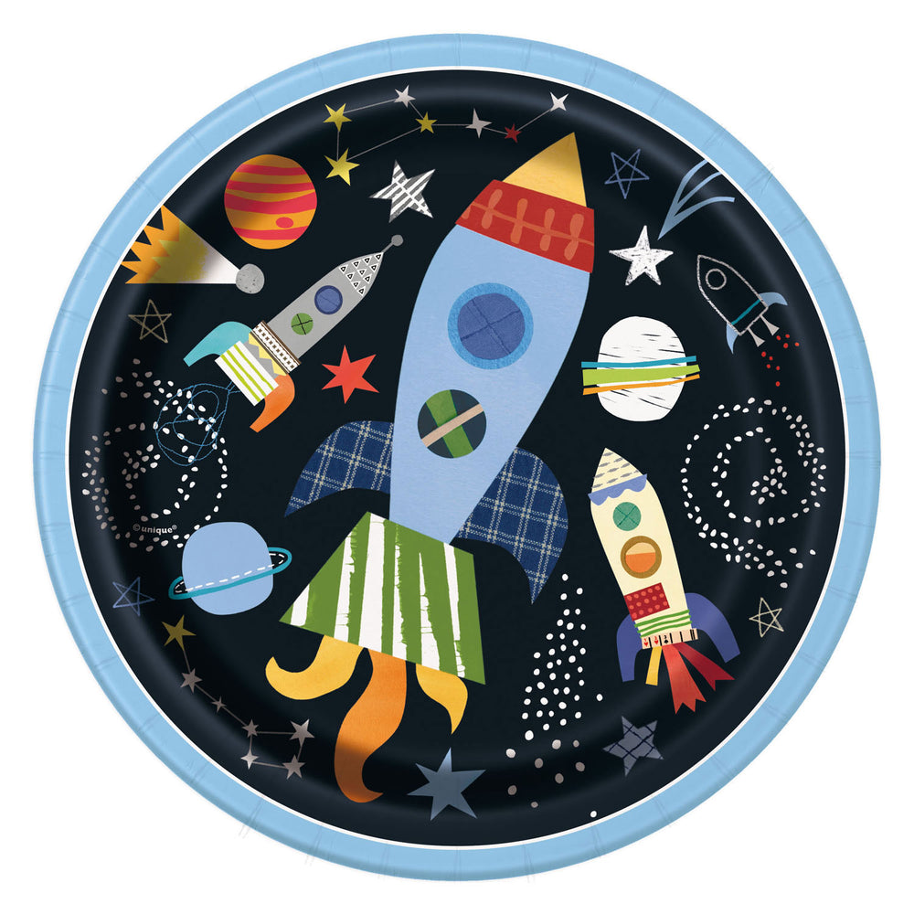 Haza whitebeard space plates, 8pcs.
