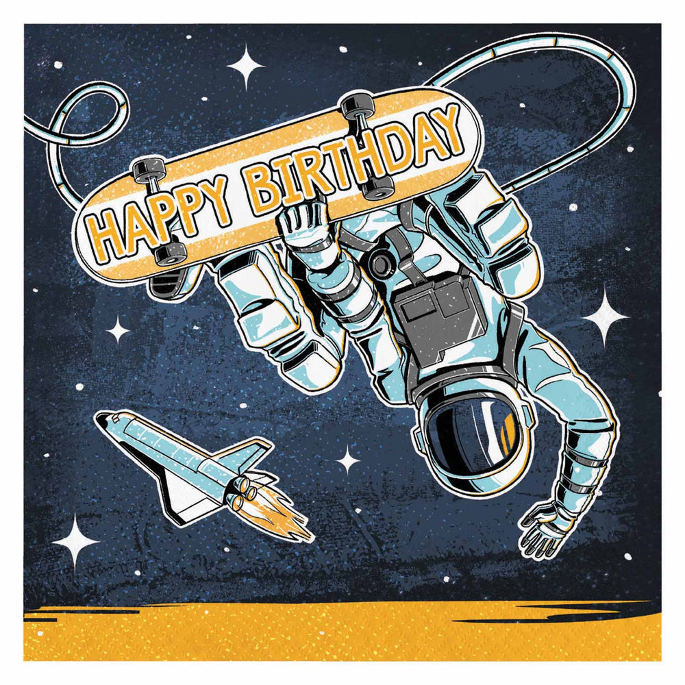 Haza white beard astronaut napkins, 16 pcs.